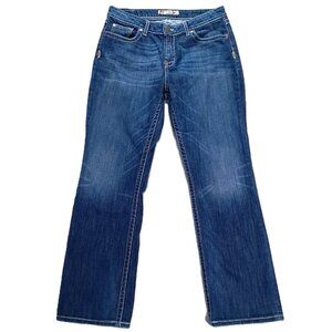 BKE Taylor Jean Women 34x31.5, Tag 31x31.5 Bootcut Blue Denim Stretch Western